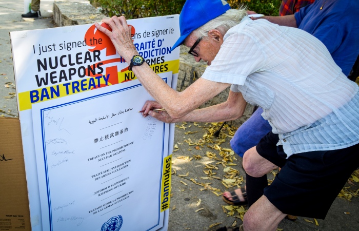 Nuclear weapons ban treaty signatures