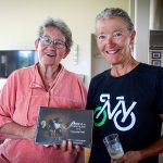 Lynn Salvo after setting Guinness World Record for peace bike ride