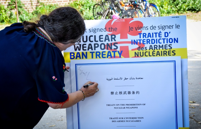 Citizens sign UN Treaty on the Prohibition of Nuclear Weapons