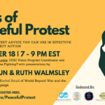 Tales of Peaceful Protest - a nonviolent direct action event hosted by Canadian Friends Service Committee (Quakers)