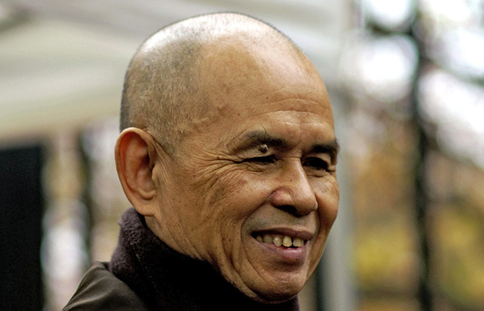 An image of renowned Zen teaching and peace advocate Thich Nhat Hanh.