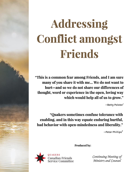 Resource on addressing conflict