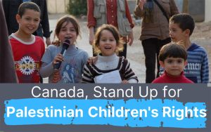 Canada, Stand Up for Palestinian Children's Rights campaign logo