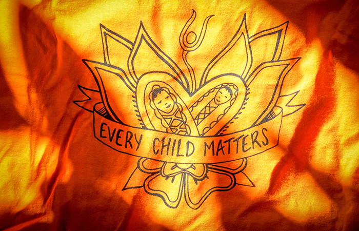 Every Child Matters t-shirt. As UNDRIP turns 15 Canada has work to do to achieve genuine truth and reconciliation