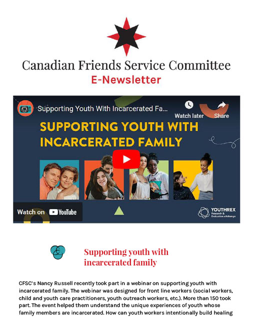 June 2023 Canadian Friends Service Committee E-News #2