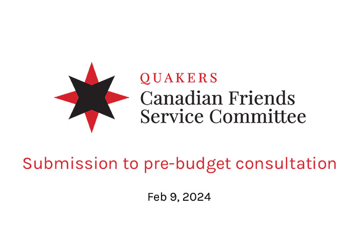 CFSC submission for the pre-budget consultations Feb 2024