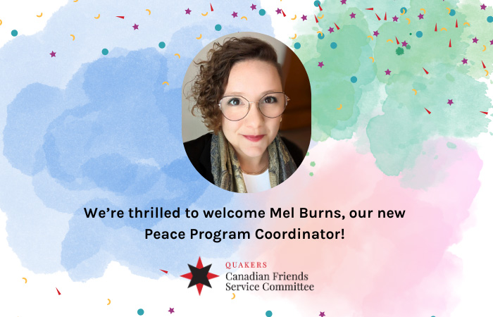 CFSC welcomes Mel Burns, Peace Program Coordinator
