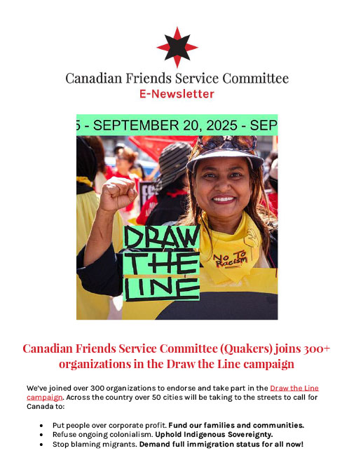 September 2025 E-News Canadian Friends Service Committee (Quakers)