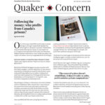 Cover of Canadian Friends Service Committee's newsletter Quaker Concern, winter 2026 edition