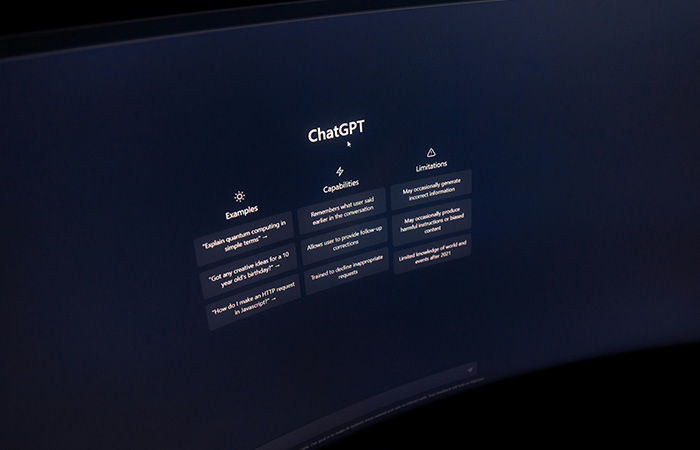 Image of ChatGPT home screen. Big tech is taking huge military contracts. Where does that leave socially responsible investors?