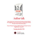 Are we done fighting author talk, Toronto Public Library, Sep 29, 2026